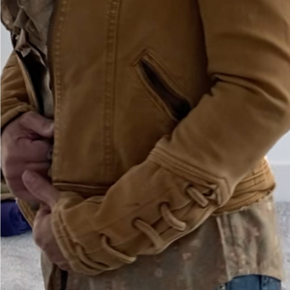 Free People Mustard Yellow Denim Jacket - Picture 9 of 10